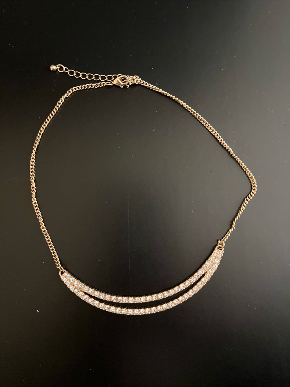 Forever 21 Semi Circle Gold Necklace